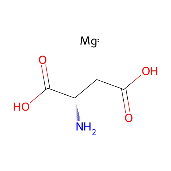 Magnezyum aspartat molekül yapısı — CAS 2068-80-6