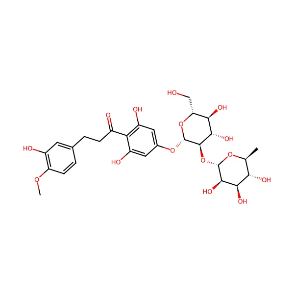Neohesperidin dihidrokalkon molekül yapısı — CAS 20702-77-6