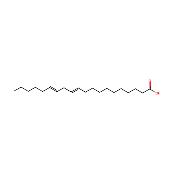 11,14-eikozadienoik asit molekül yapısı — CAS 2091-39-6