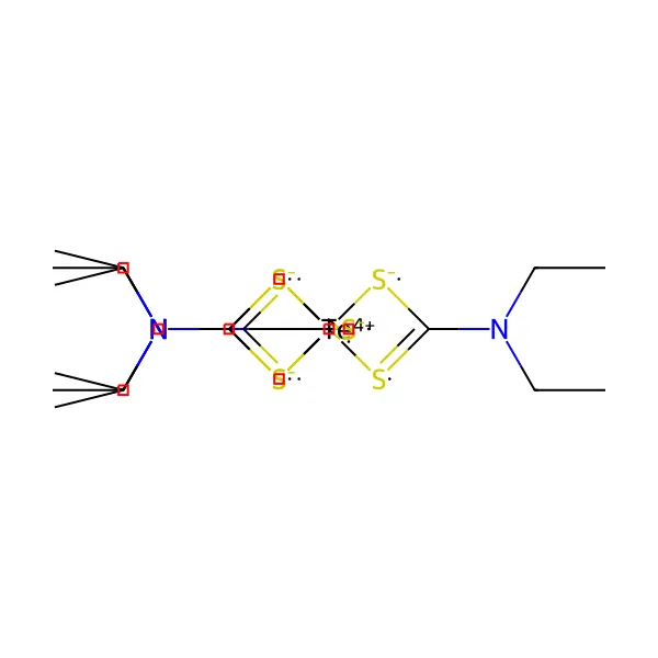 Tellür dietilditiyokarbamat molekül yapısı — CAS 20941-65-5