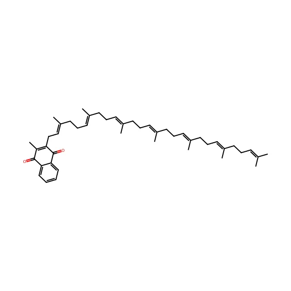Vitamin K2 Menakinon-7 (MK-7) molekül yapısı — CAS 2124-57-4