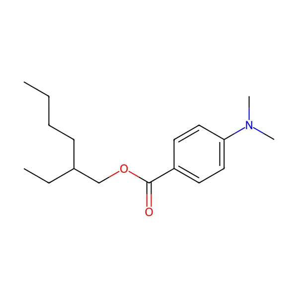 Padimate-O molekül yapısı — CAS 21245-02-3