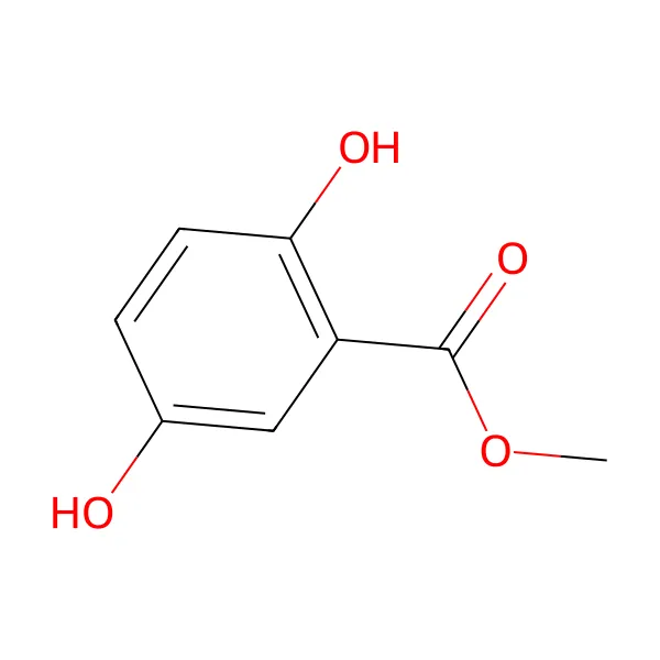 Metil dihidroksibenzoat molekül yapısı — CAS 2150-46-1