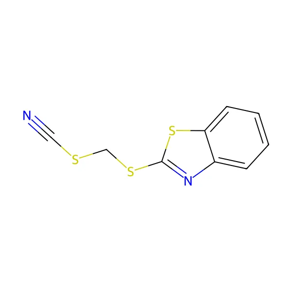 2-(Tiyosiyanometiltio)benzotiyazol molekül yapısı — CAS 21564-17-0
