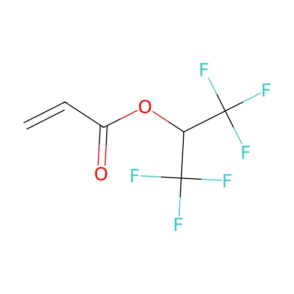 Heksafloroizopropil akrilat molekül yapısı — CAS 2160-89-6