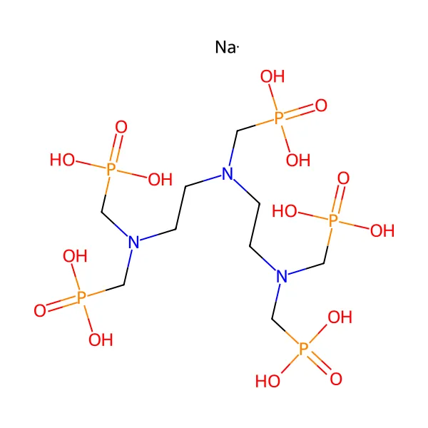 Sodyum dietilentriamin pentametilen fosfonat molekül yapısı — CAS 22042-96-2