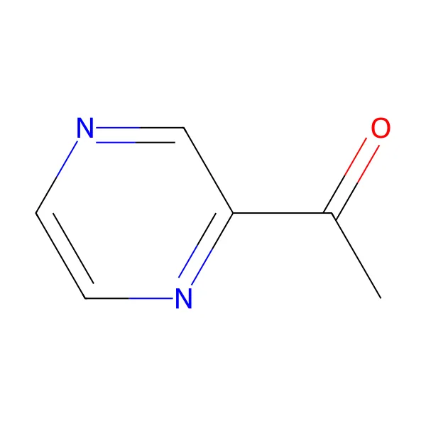 Asetilpirazin molekül yapısı — CAS 22047-25-2