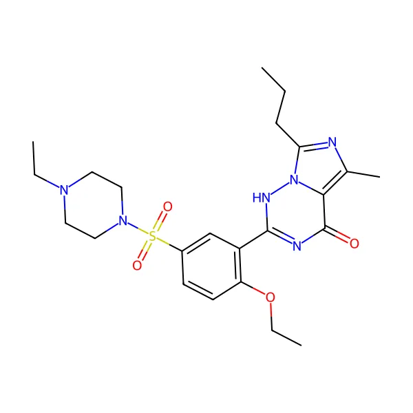 Vardenafil molekül yapısı — CAS 224785-90-4