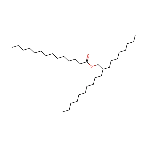 Oktildodesil miristat molekül yapısı — CAS 22766-83-2