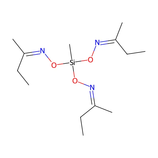 Metiltris(metiletiketoksim)silan molekül yapısı — CAS 22984-54-9