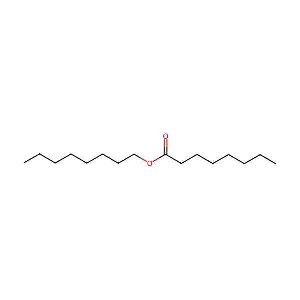Oktil kaprilat molekül yapısı — CAS 2306-88-9