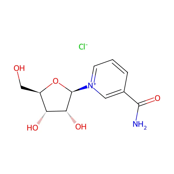 Vitamin B3 Nikotinamid Ribozit Klorür molekül yapısı — CAS 23111-00-4