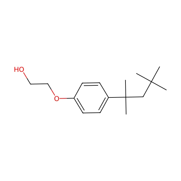 4-oktilfenol monoetoksilat molekül yapısı — CAS 2315-67-5