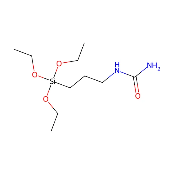 Üreidopropiltrietoksisilan molekül yapısı — CAS 23779-32-0