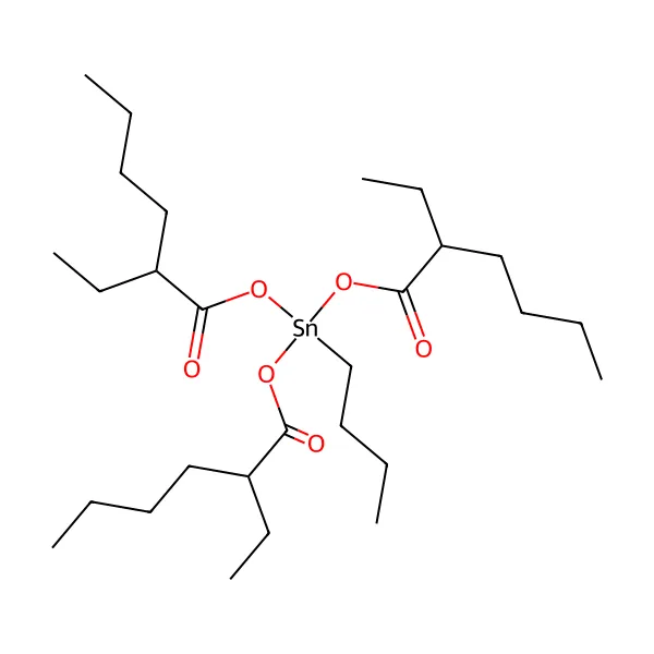 Butiltin tris(2-etilheksanoat) molekül yapısı — CAS 23850-94-4