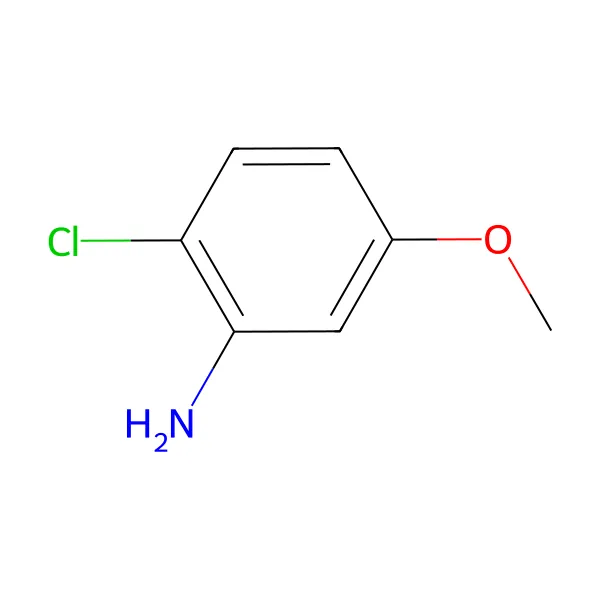 2-Kloro-5-metoksianilin molekül yapısı — CAS 2401-24-3