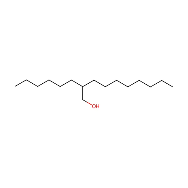2-heksil-1-dekanol molekül yapısı — CAS 2425-77-6