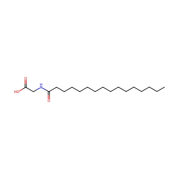 Palmitoil glisin molekül yapısı — CAS 2441-41-0