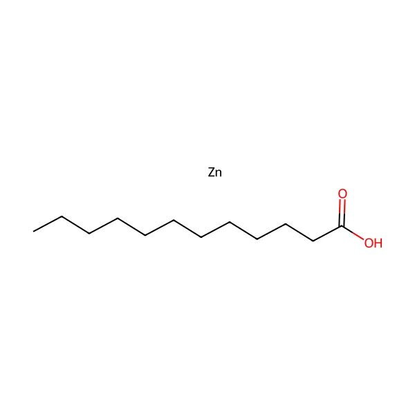 Çinko laurat molekül yapısı — CAS 2452-01-9