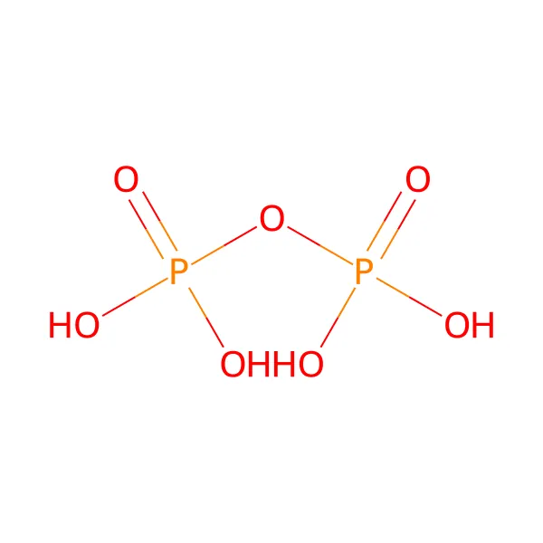 Pirofosforik asit molekül yapısı — CAS 2466-09-3