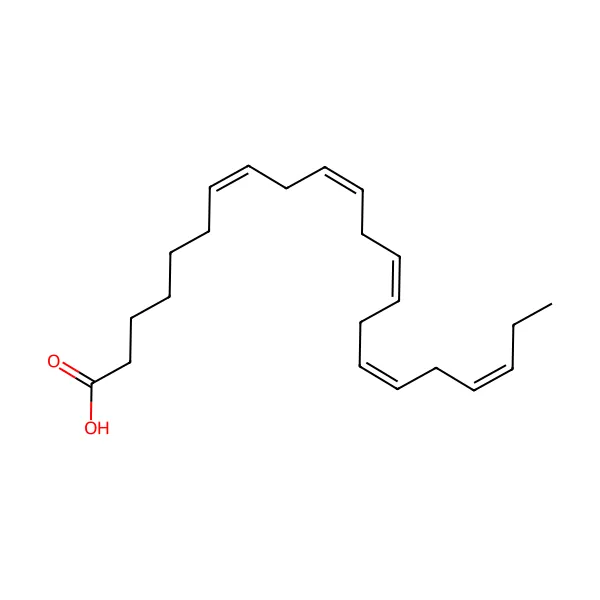 Dokosapentaenoik asit molekül yapısı — CAS 24880-45-3