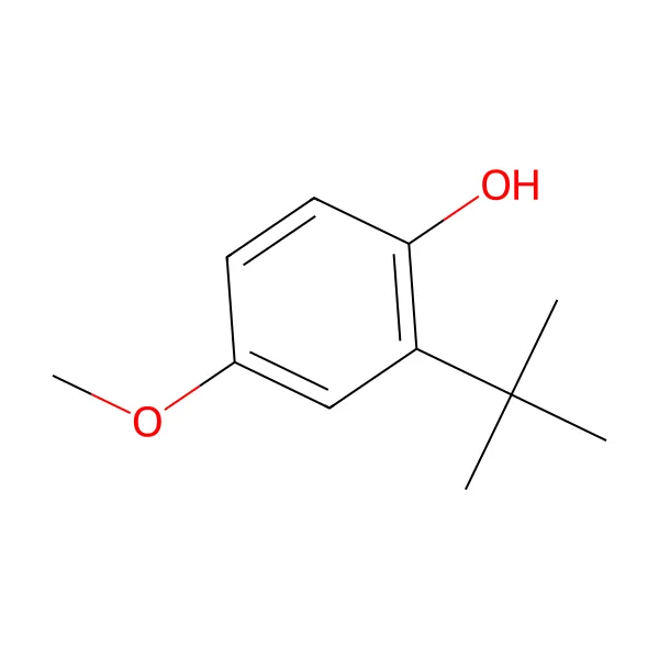 Bütilhidroksianisol molekül yapısı — CAS 25013-16-5