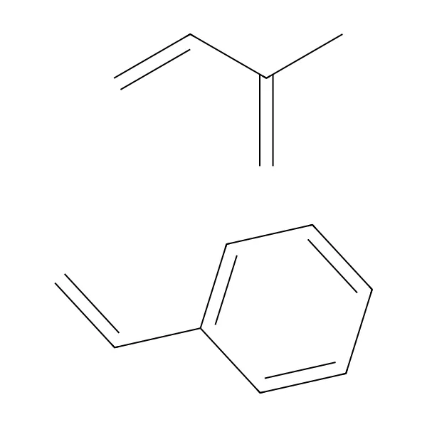 İzopren-stiren kopolimer molekül yapısı — CAS 25038-32-8