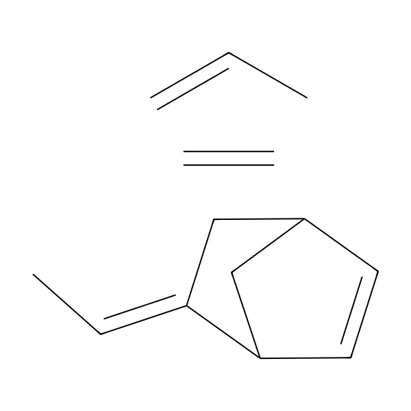 Etilen propilen dien terpolimer molekül yapısı — CAS 25038-36-2