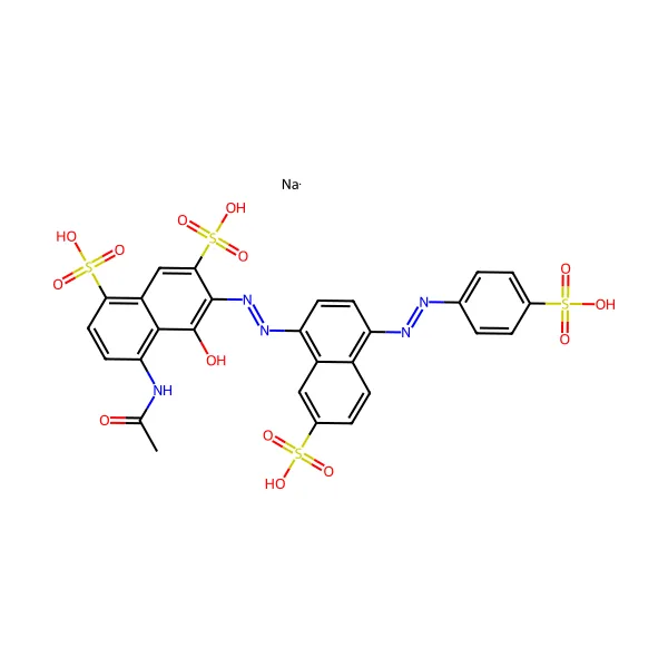 Parlak Siyah BN molekül yapısı — CAS 2519-30-4