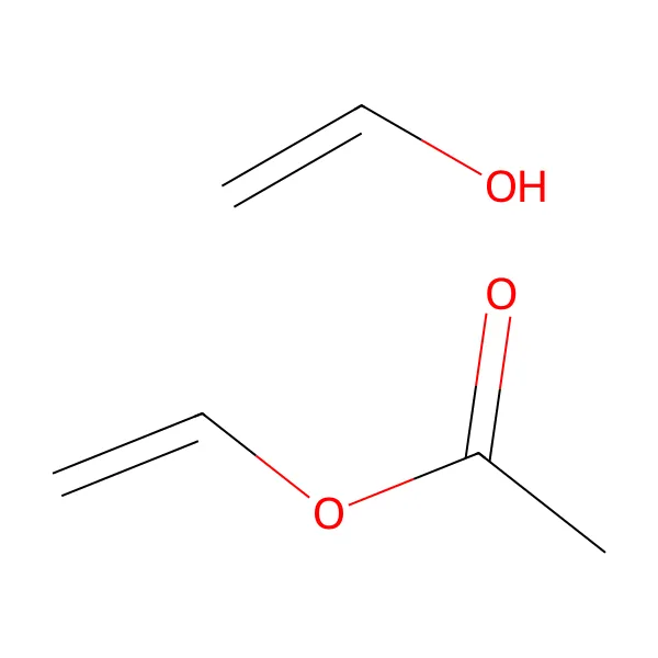 Vinil asetat-vinil alkol kopolimeri molekül yapısı — CAS 25213-24-5