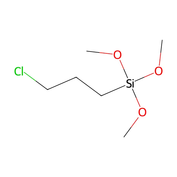 3-kloropropiltrietoksisilan molekül yapısı — CAS 2530-87-2