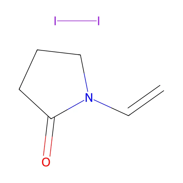 Povidon iyot molekül yapısı — CAS 25655-41-8