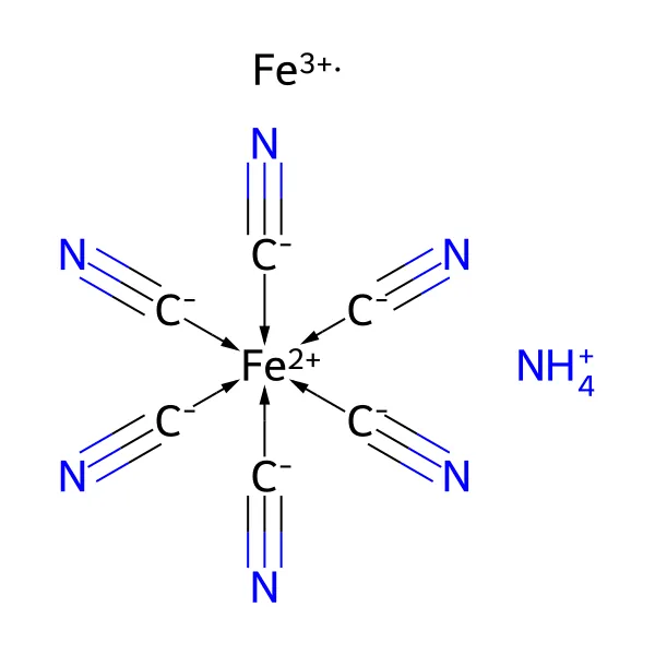 Ferroamonyum ferrosiyanür molekül yapısı — CAS 25869-00-5
