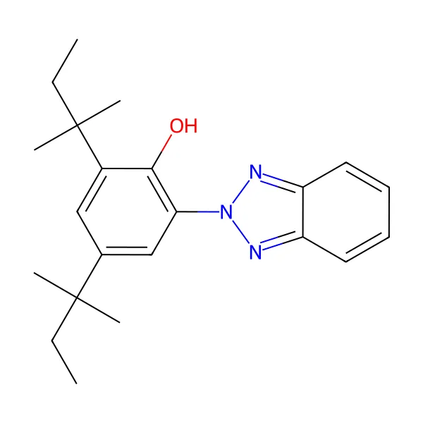 UV-328 molekül yapısı — CAS 25973-55-1