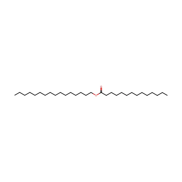 Setil miristat molekül yapısı — CAS 2599-01-1