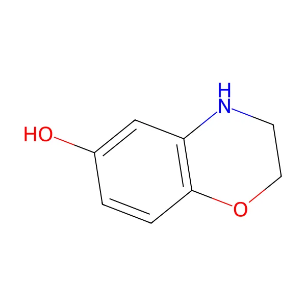 6-hidroksibenzomorfolin molekül yapısı — CAS 26021-57-8