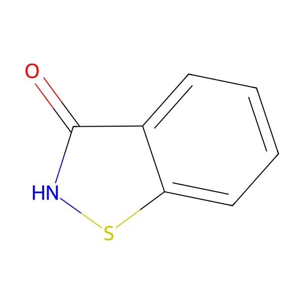 Benzizotiyazolinon molekül yapısı — CAS 2634-33-5