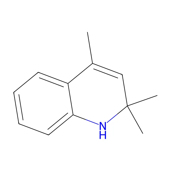 1,2-dihidro-2,2,4-trimetil kinolin, polimer molekül yapısı — CAS 26780-96-1