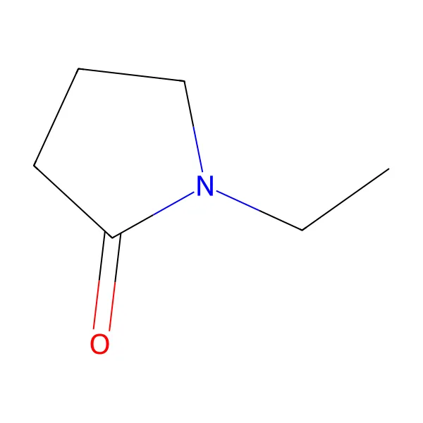 1-etil-2-pirolidon molekül yapısı — CAS 2687-91-4