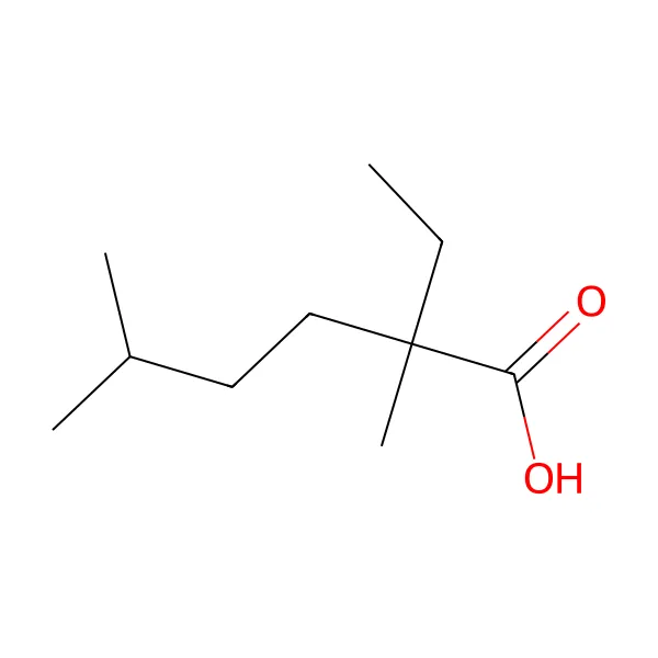 Neodekanoik asit molekül yapısı — CAS 26896-20-8