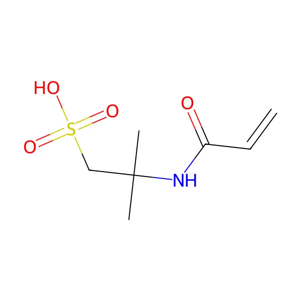 Poliakrilamidometilpropan sülfonik asit molekül yapısı — CAS 27119-07-9