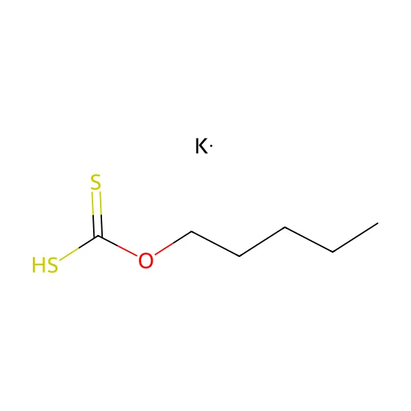 Potasyum amil ksantat molekül yapısı — CAS 2720-73-2