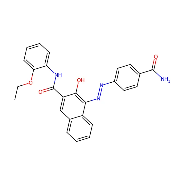 Pigment Kırmızı 170 molekül yapısı — CAS 2786-76-7