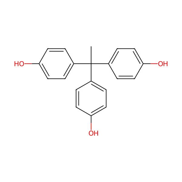1,1,1-tris(p-hidroksifenil)etan molekül yapısı — CAS 27955-94-8