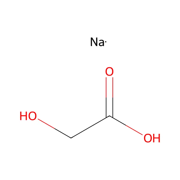 Sodyum glikolat molekül yapısı — CAS 2836-32-0