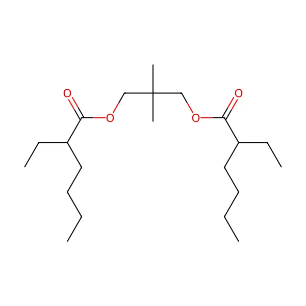 Neopentil glikol dietilheksanoat molekül yapısı — CAS 28510-23-8
