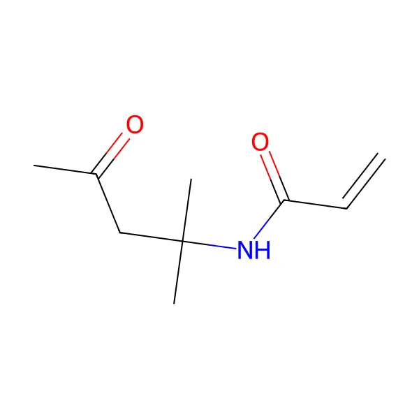 Diaseton akrilamid molekül yapısı — CAS 2873-97-4