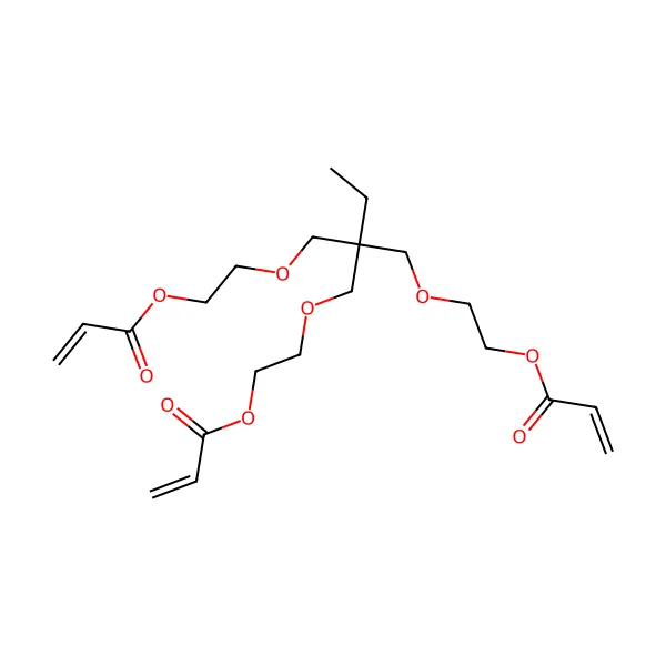 Etoksillenmiş trimetilolpropan triakrilat molekül yapısı — CAS 28961-43-5