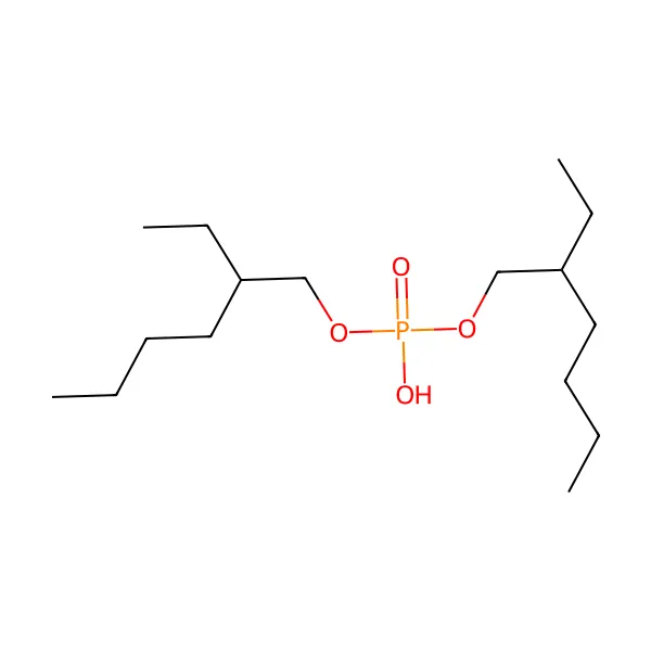 Di-2-etilheksil hidrojen fosfat molekül yapısı — CAS 298-07-7