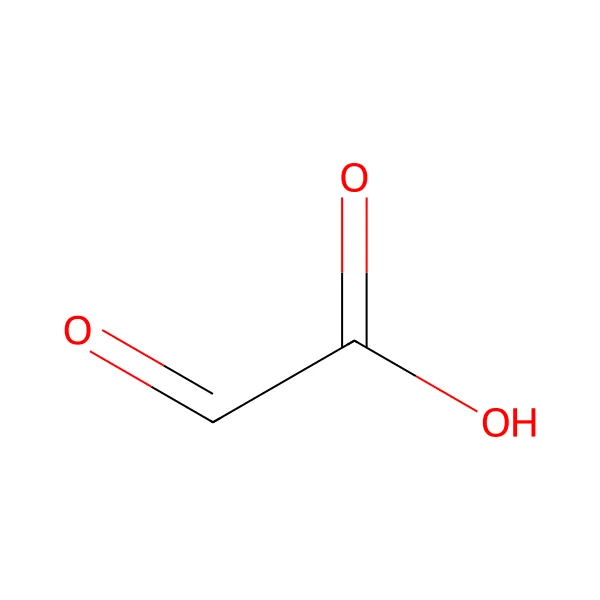 Glioksilik asit molekül yapısı — CAS 298-12-4
